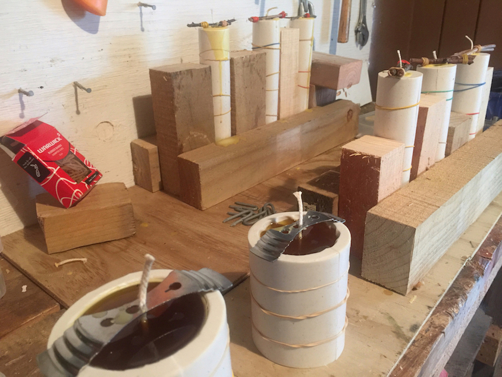 pouring_beeswax_to_candle_mold