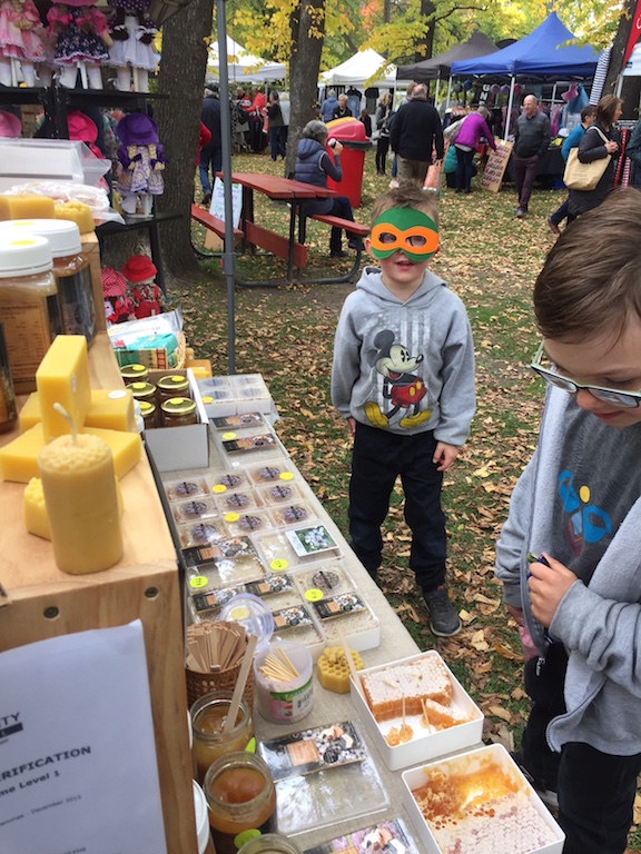 Honey Stall in Arrowtown Market